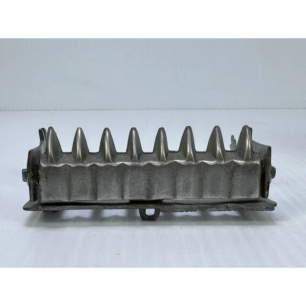 Vintage Pewter Museum Eretz Israel Hanukkah Menorah Tel Aviv Souvenir Judaica